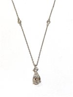 Necklace Ititoli Woman Goccia in White Gold Diamante 1.47 Ct GOCCIA DIA CT 1.47 F/SI - 0.22 - GOCCIA DIA CT 1.47 F/SI - 0.22
